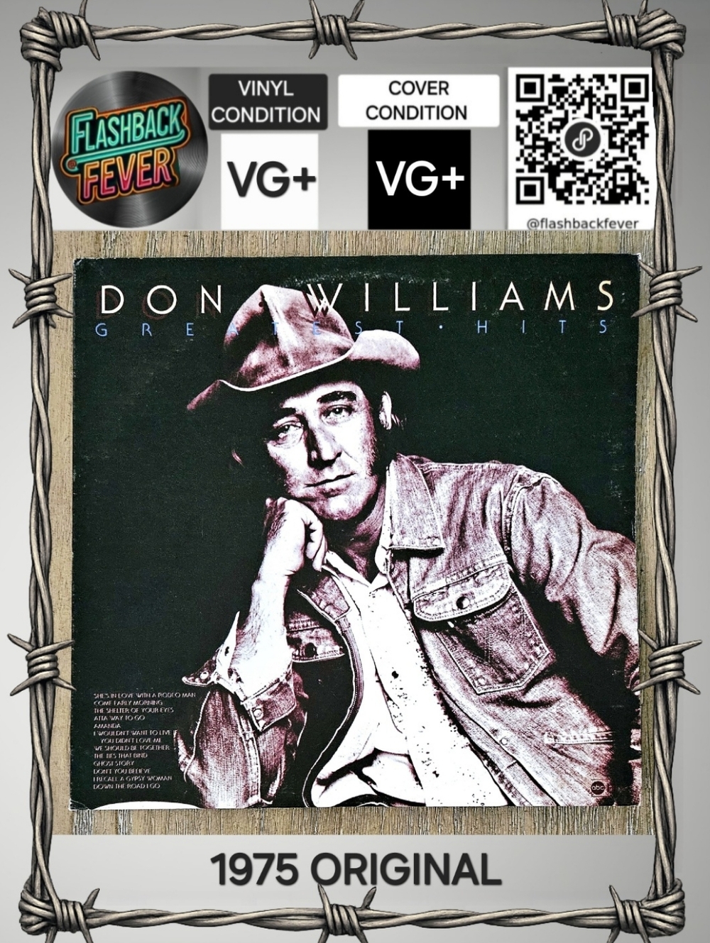 DON WILLIAMS•Greatest Hits•1975 US Stereo Compilation (#DOSD-2035) ABC Dot